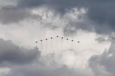 British Red Arrows Stock Photos