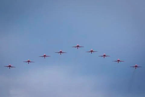 British Red Arrows Stock Photos