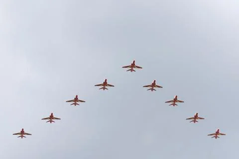 British Red Arrows Stock Photos
