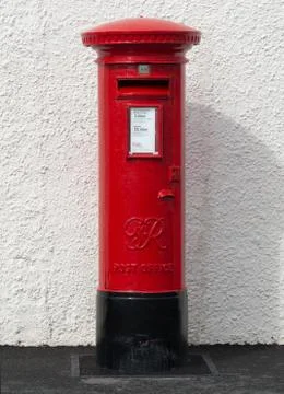 British Red Pillar Box Stock Photos