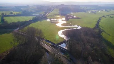 British river countryside  Stock Photos