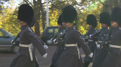 British Royal Guard marching Video stock 52226050
