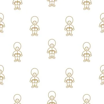 British royal guardsman seamless vector pattern. Stock-Illustration