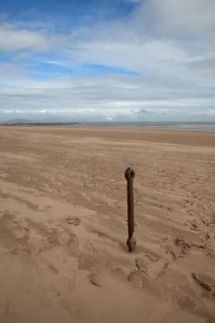 British sandy beach Stock Photos