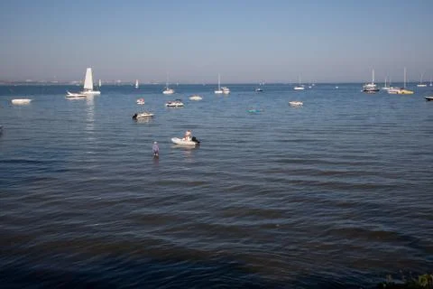 British seaside view Stock Photos