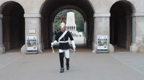British Soldier Changing of the guard Video stock 39997888