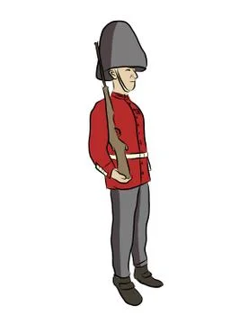 British soldier Stock Illustration