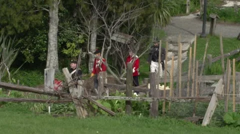 British Soldiers Marching Stock Footage 11764967