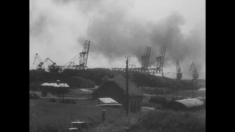 British soldiers surrender at Calais Stock Footage 103387273