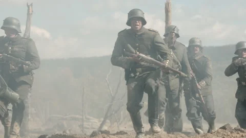 British Soldiers On War Battlefield, Wor 