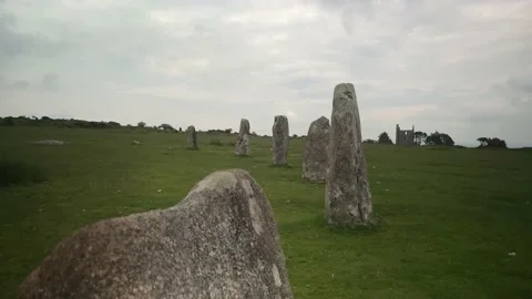 British Stone Circle Stock Footage 156892030