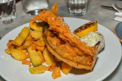 British Traditional Fish and chips Stock-Fotos