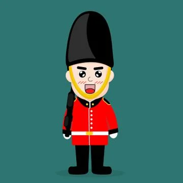 British troops cartoon design. Stock Illustration