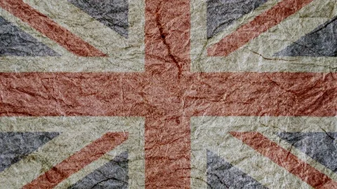 British Union Jack flag Stock Footage 77966656