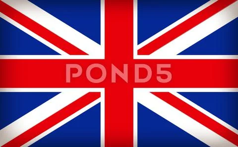 British union jack flag Stock Illustration