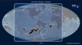 British Virgin Islands - 3D tube zoom (Mollweide projection) 4k or 4k+ Resolution