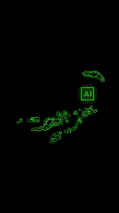 British Virgin Islands Map AI Chipset Technology Opener Video stock 337171193