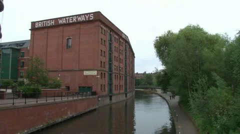 British Waterways Warehouse Stock Footage 18008943