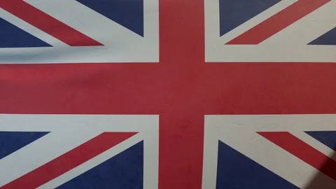 British waving flag background Stock Footage 128172358