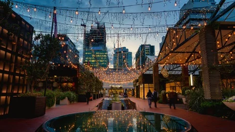 Britomart Lights Stock Footage 130037896