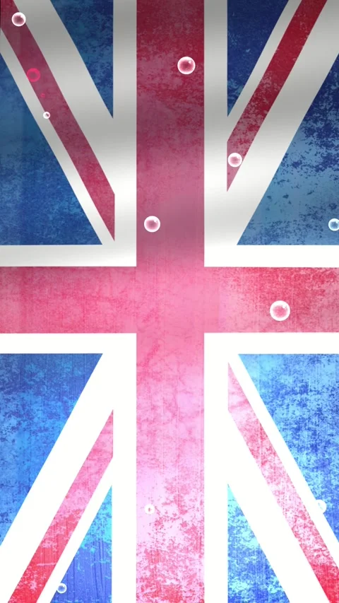 Britsh Bubble Flag Stock Footage 286117306