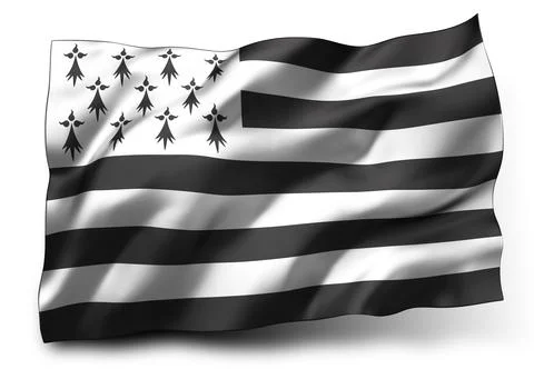 Brittany flag Stock Illustration