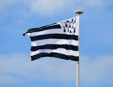 Brittany flag Stockfoto's