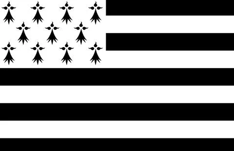 Brittany Regional Flag Stock Illustration