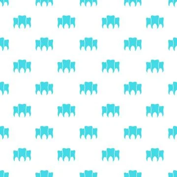 Brittle tooth pattern seamless vector Stock Illustration