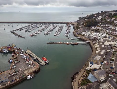 Brixham Harbor - Devon in the United Kingdom Stock Photos