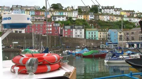 Brixham Harbor Stock Footage 8953134
