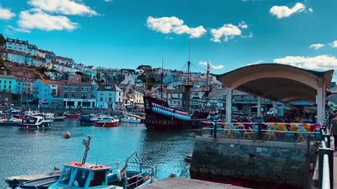 Brixham Marina 스톡 동영상 235910984
