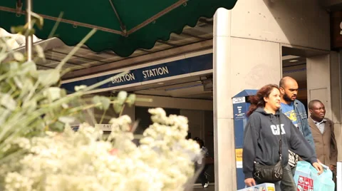 Brixton Underground Station Stock Footage 37721812