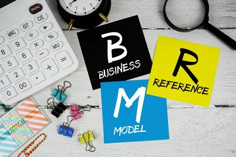 BRM Abbreviation of Business Reference Model text phrase of business and fi.. Foto stock
