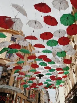 Brno Umbrellas Foto stock