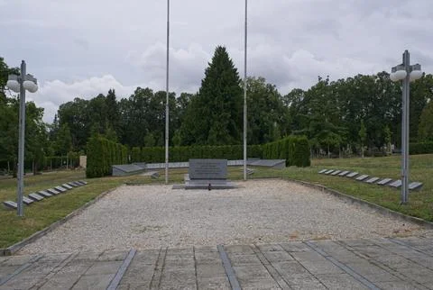 Brno war cemetery contains a plot with Romanians war graves Stock Photos