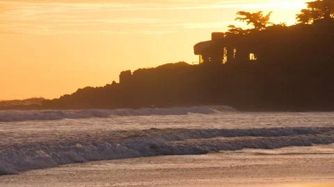 Broad Beach Sunset Medium Malibu 스톡 동영상 101000185