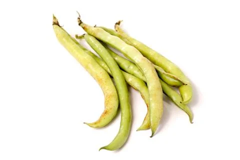 Broad Beans in pod Stock Photos