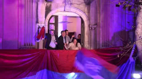 Broad Front secures Montevideo and Canelones, National Party wins Maldonado, URU Stock Footage 308901221