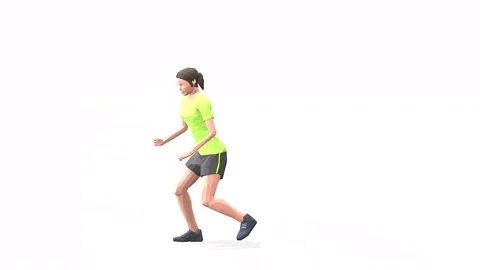 Broad Jump With Shuffle Back yellow Stock Footage 146958955