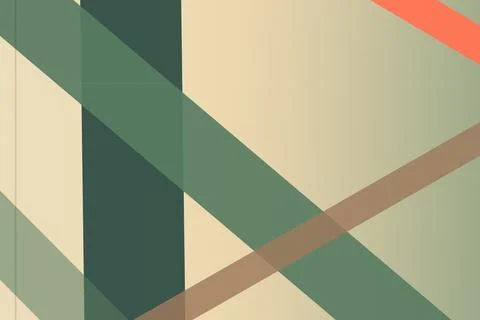 Broad overlapping bands form a restrained abstract composition in forest gr.. Stock Illustration