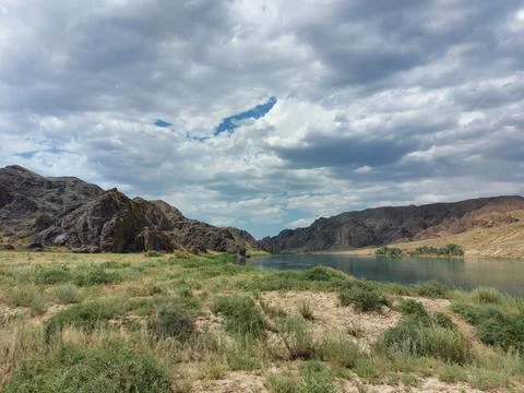 Broad river Or Stock Photos