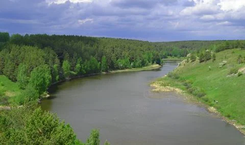 Broad river Stock Photos