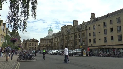 Broad St Oxford 2 Stock Footage 77482934