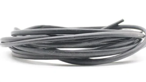 Broadband cable on white background with selective focus Stock Footage 165807459