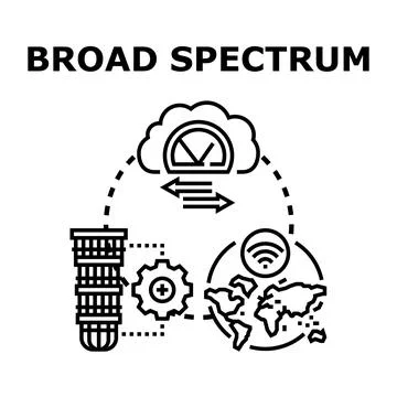 Broadband internet access global network vector illustration Stock Illustration