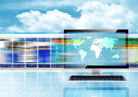 Broadband internet concept Stock Illustration