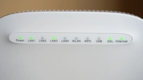 Broadband modem Stock Footage