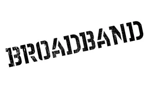 Broadband rubber stamp Stock Illustration