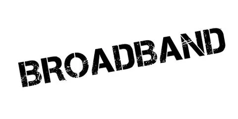 Broadband rubber stamp Stock Illustration